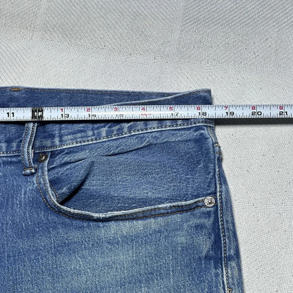Gap Cone Denim Jeans Mens 36x30 Slim Straight‎ Medium Wash Stretch 5 Pocket